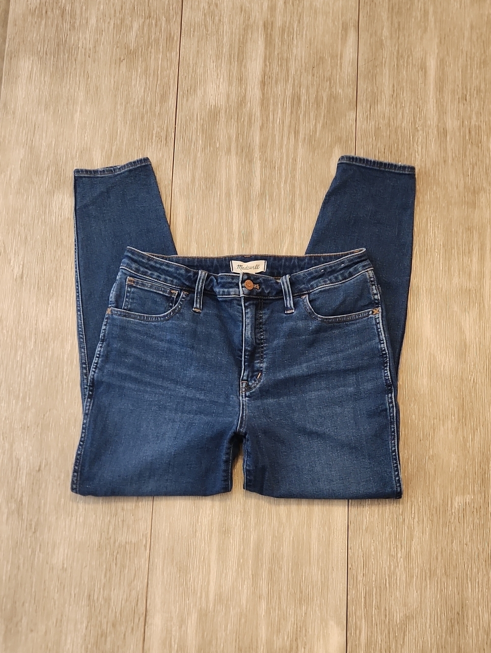 Madewell Denim High-Rise Curvy Roadtripper Skinny Jeans  (Size: 31)